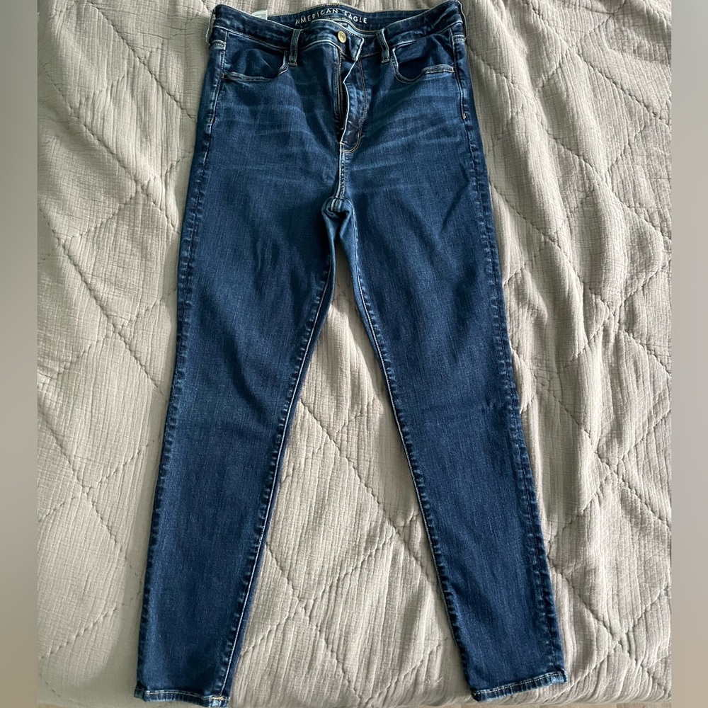 American Eagle Next Level Stretch Jeans | Super High Rise Jegging | Size 14